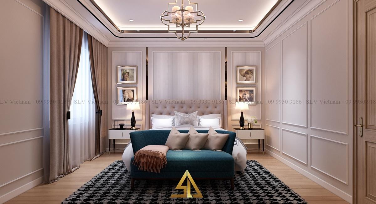 Phụ kiện trang trí thảm trải sàn, đèn ngủ tạo điểm nhấn (Dự án của SLV Vietnam)