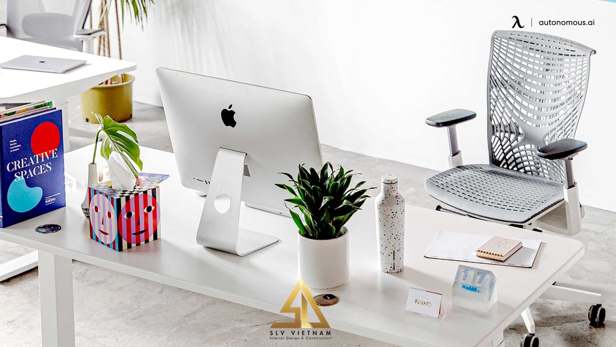 Sắp xếp bàn làm việc gọn gàng với đồ chặn sách tiện lợi (Nguồn ảnh: sưu tầm)