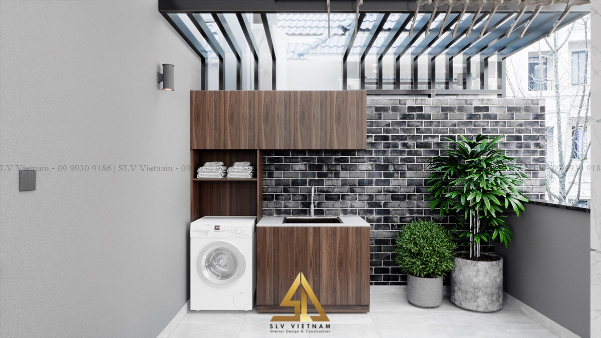 Tận dụng ban công cho việc sinh hoạt thuận tiện hơn (Dự án của SLV Vietnam)