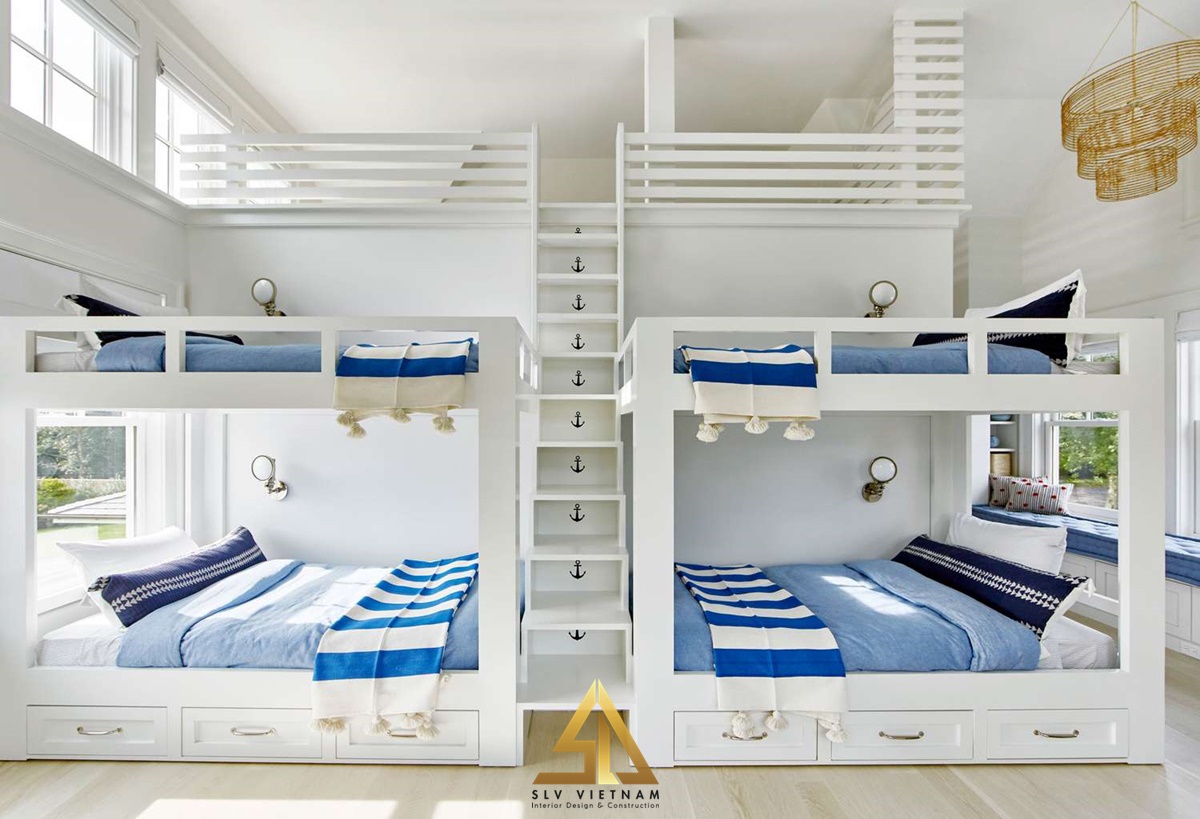Thiết kế giường tầng trẻ em với kiểu dáng độc đáo và thú vị (Nguồn ảnh: sưu tầm)