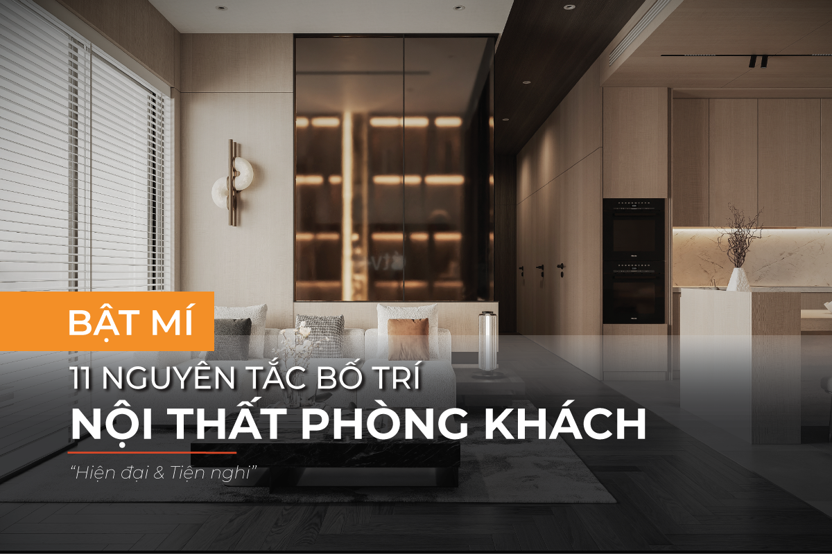 Bố trí nội thất phòng khách theo nguyên tắc hợp lý