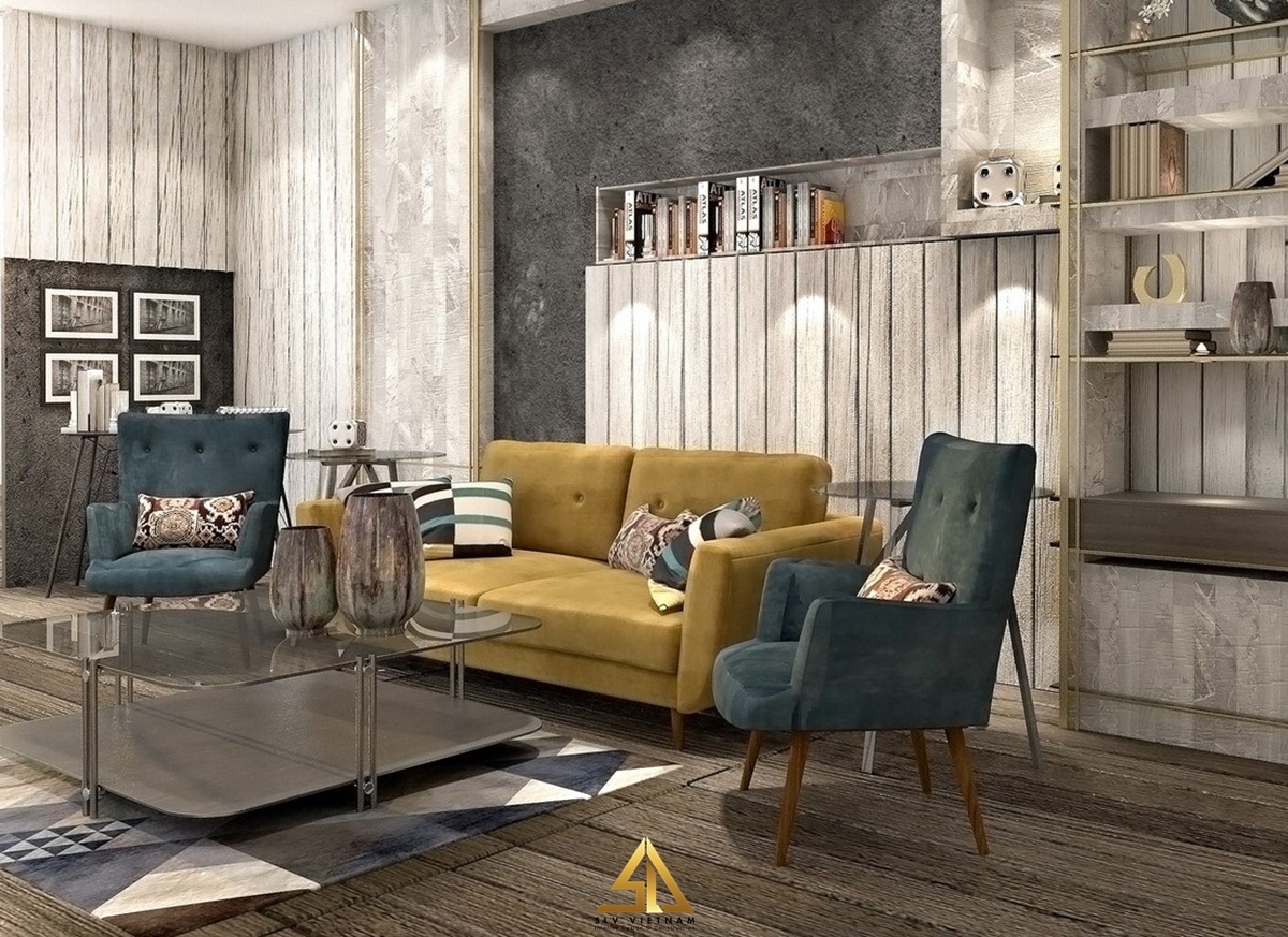 Ốp gỗ cho vách tường tạo không gian cổ điển (Nguồn ảnh: Sưu tầm)