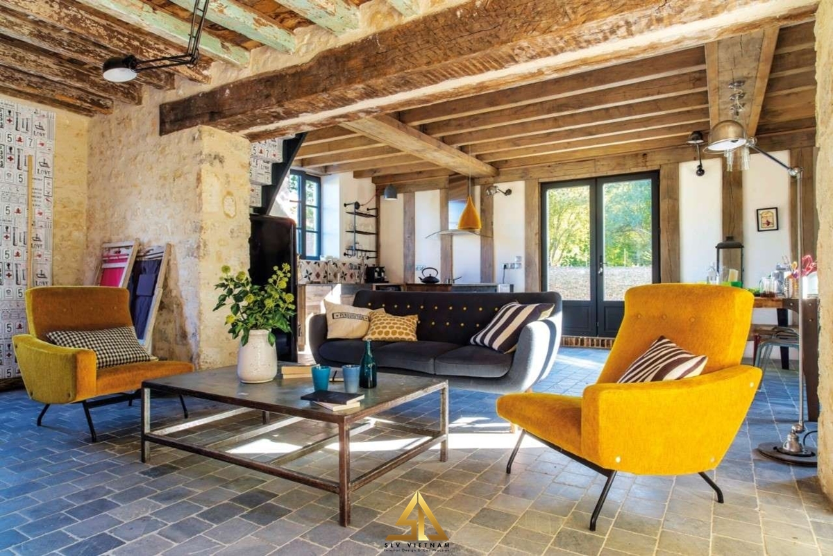 Bố trí ghế sofa giữa trung tâm căn nhà (Nguồn ảnh: Sưu tầm)
