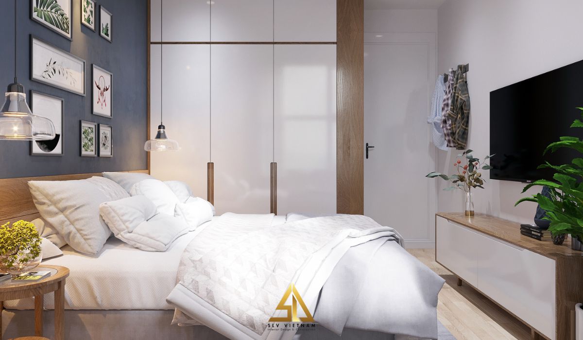 Mẫu phòng ngủ nhà phố 4 tầng phong cách Scandinavian
