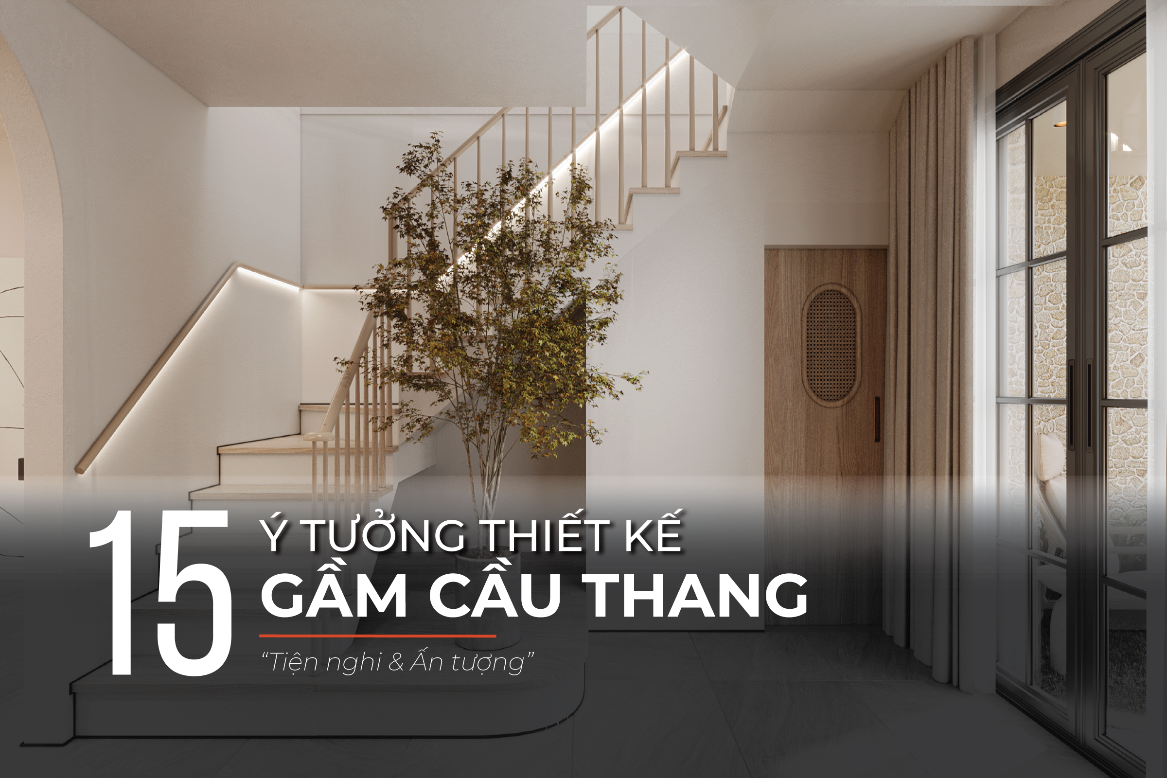 Thiết kế gầm cầu thang tiện nghi