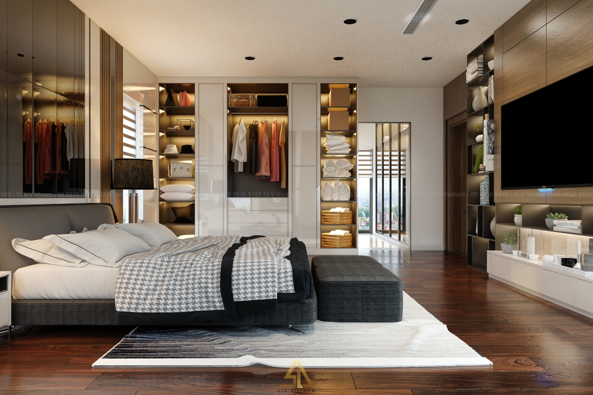 Thiết kế hệ kệ chứa đồ rộng rãi (Nguồn ảnh: SLV Vietnam)