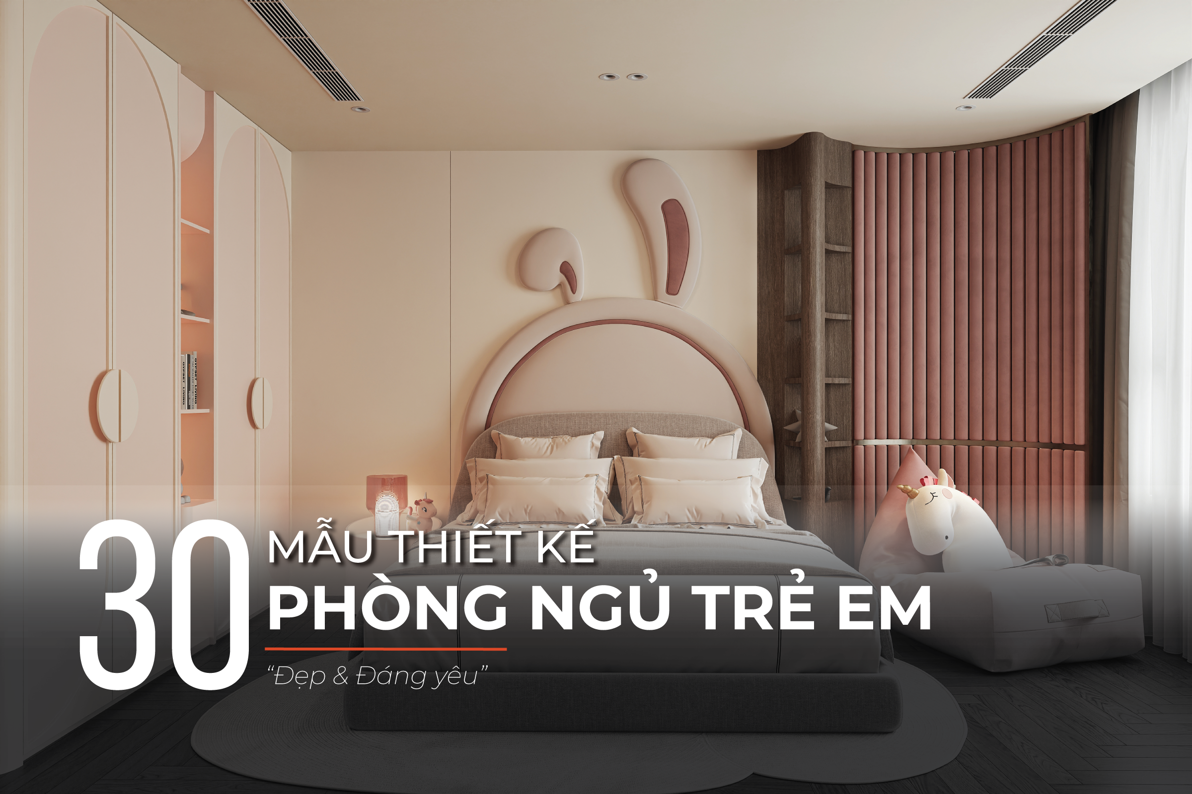 Mẫu thiết kế nội thất phòng ngủ cho bé trai và bé gái