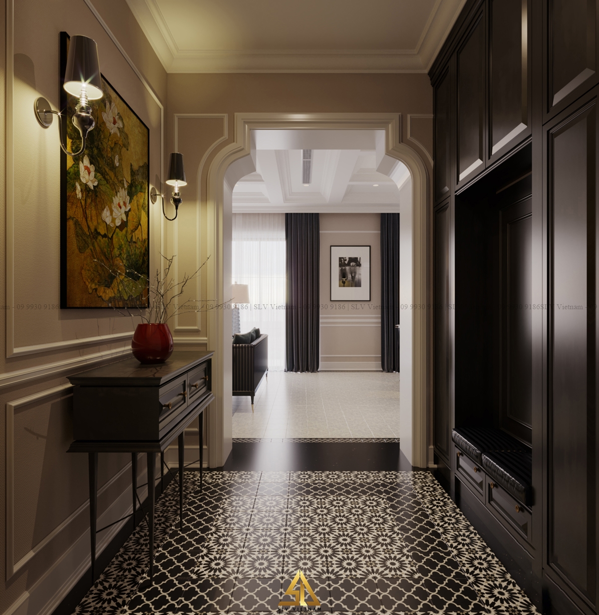 Sảnh vào nhà (view 1) SLV Vietnam