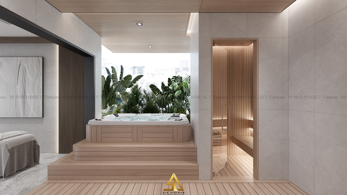Khu vực phòng xông hơi (view 1) Nguồn ảnh: SLV Vietnam