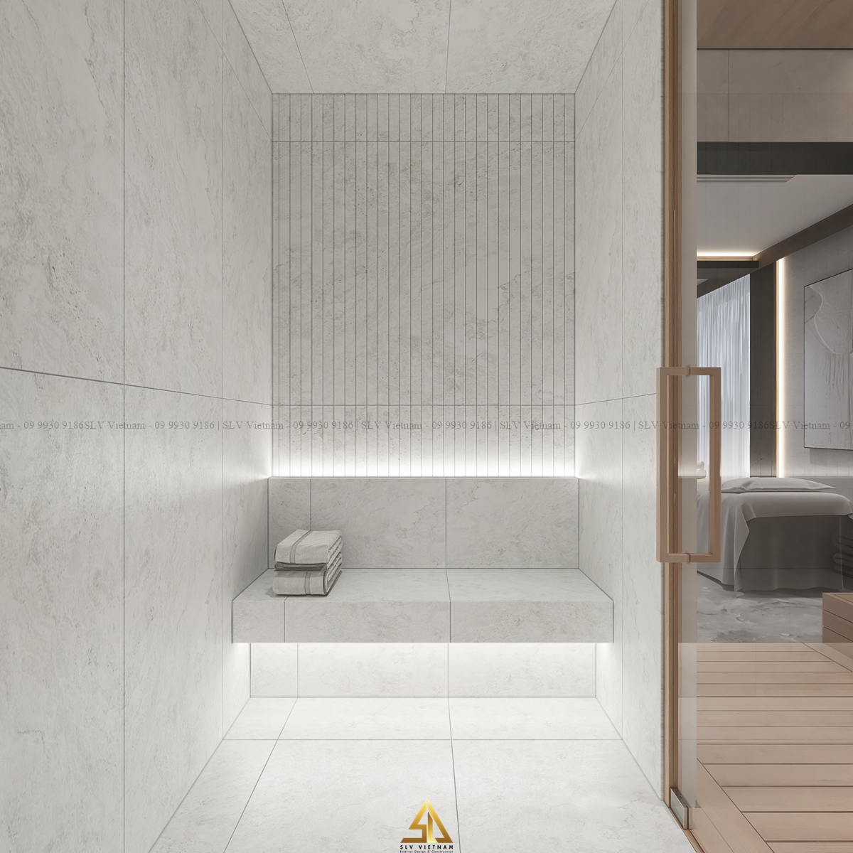 Khu vực phòng xông hơi (view 2) Nguồn ảnh: SLV Vietnam