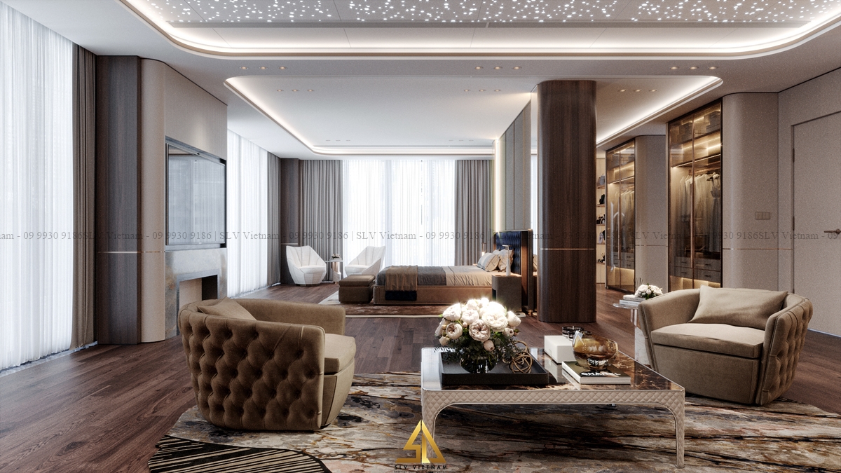 Phòng ngủ master (view 1) Nguồn ảnh: SLV Vietnam