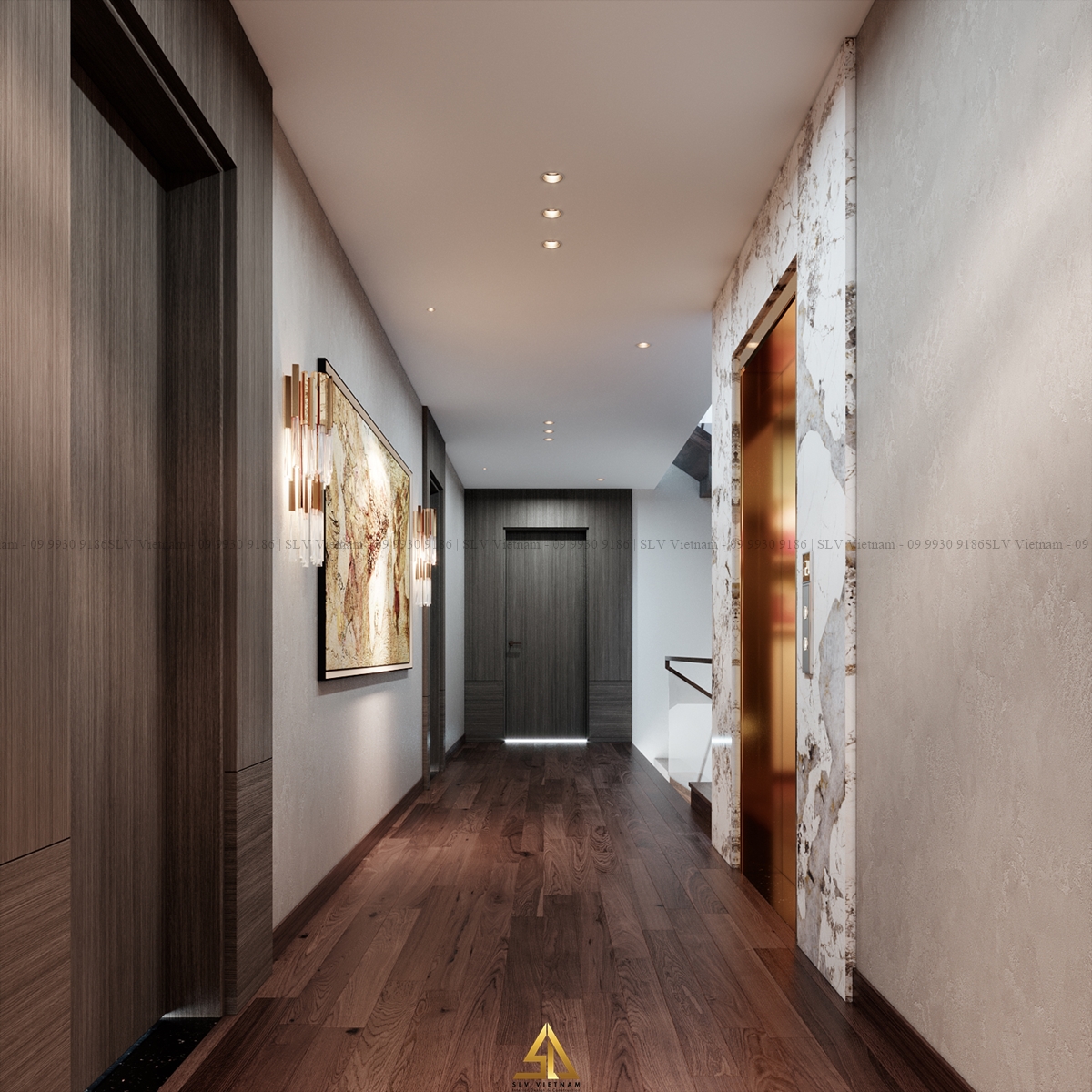 Sảnh thang lầu 2 (view 1) Nguồn ảnh: SLV Vietnam