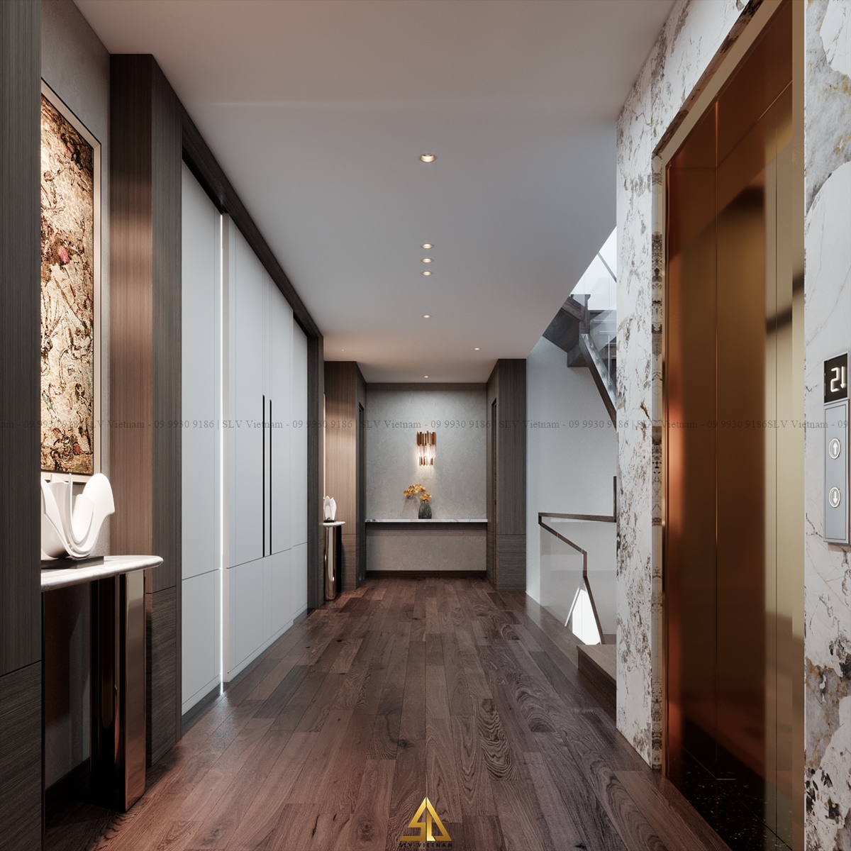 Sảnh thang lầu 3 (view 2) Nguồn ảnh: SLV Vietnam