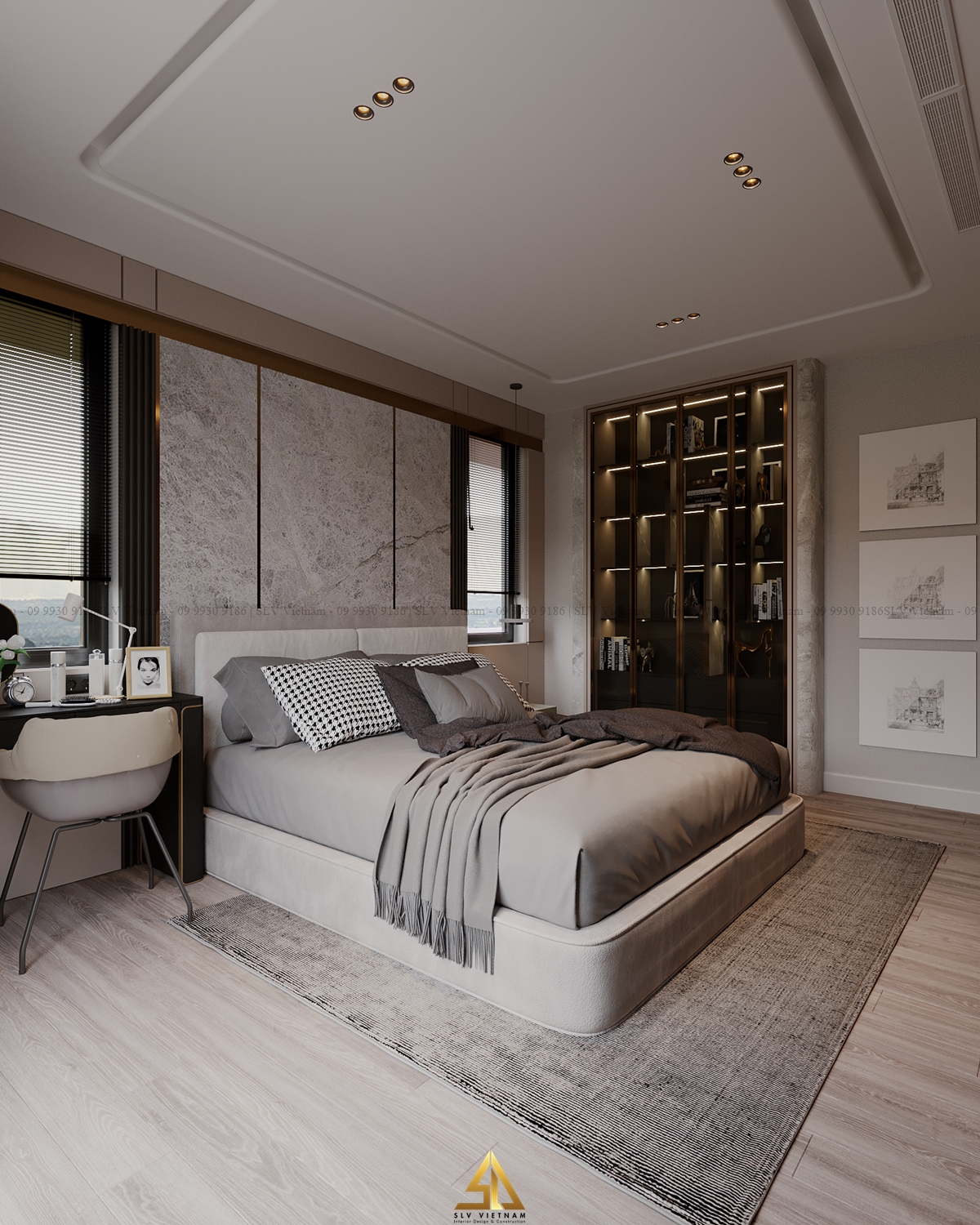 Phòng ngủ master (view 2) SLV Vietnam