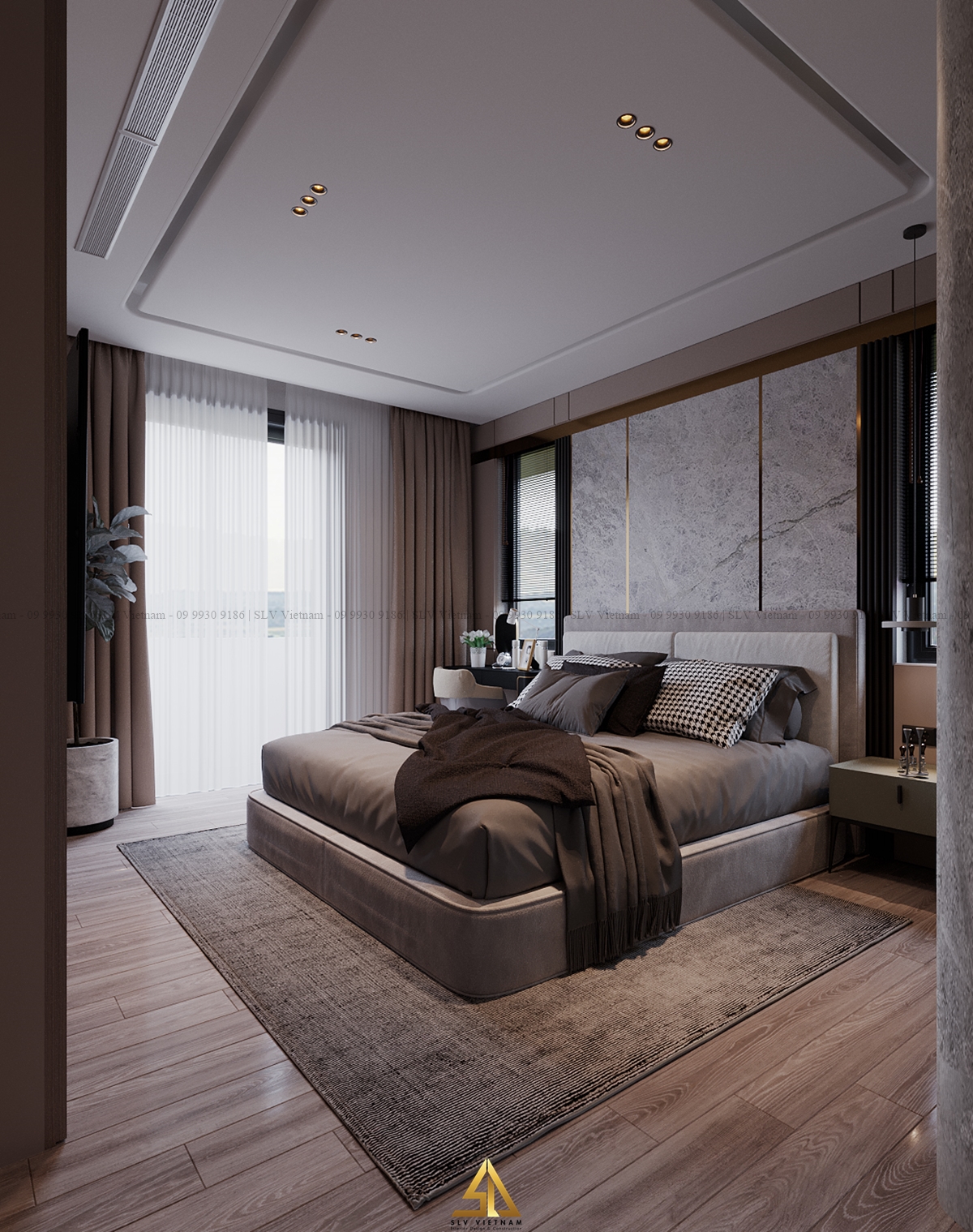 Phòng ngủ master (view 3) SLV Vietnam