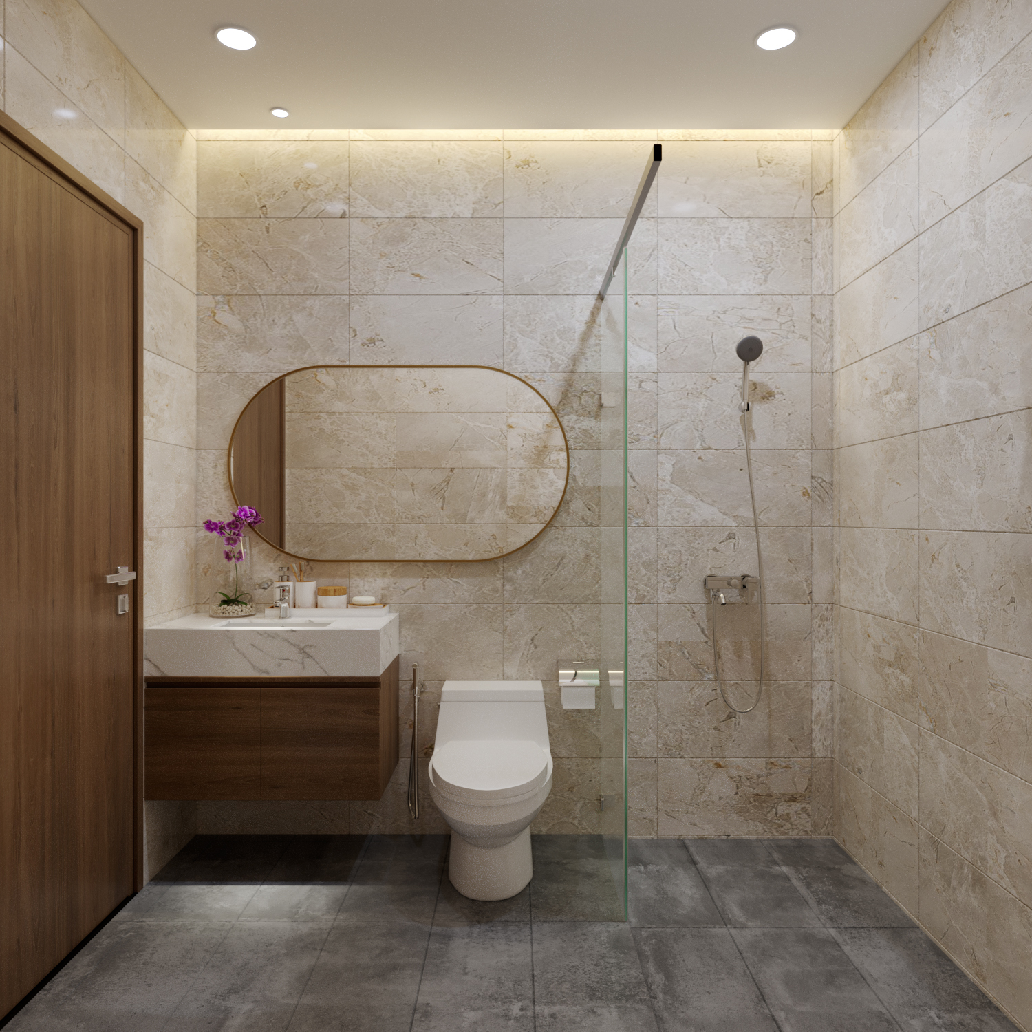 Phòng vệ sinh tầng trệt (Nguồn ảnh: SLV Vietnam)