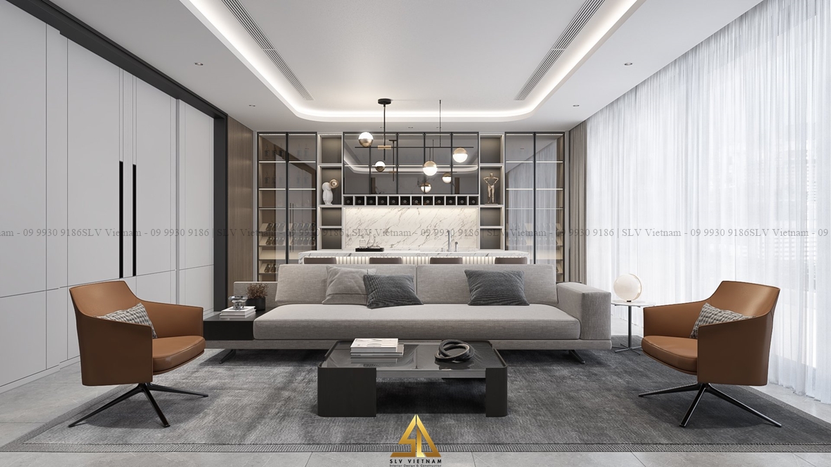 Không gian khách bếp (view 1) Nguồn ảnh: SLV Vietnam