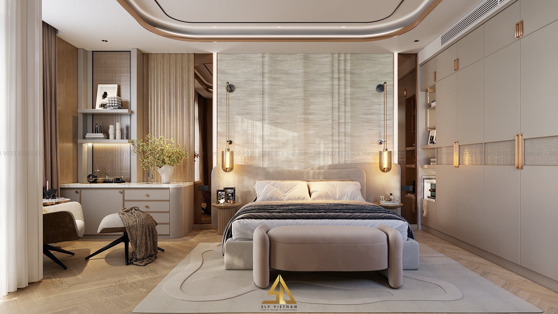 Phòng ngủ master (view 1) SLV Vietnam