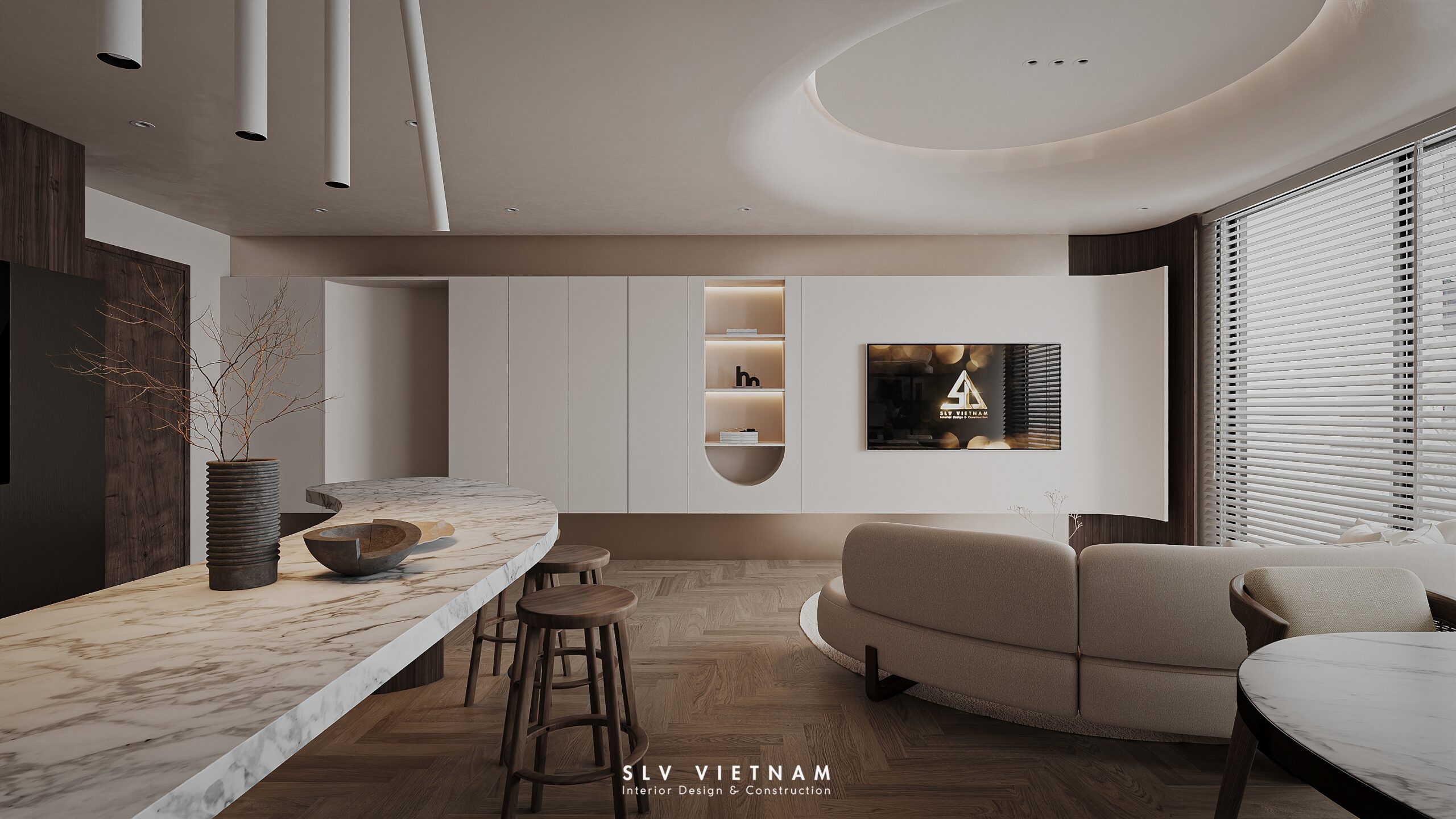 Khách bếp (view 2) SLV Vietnam