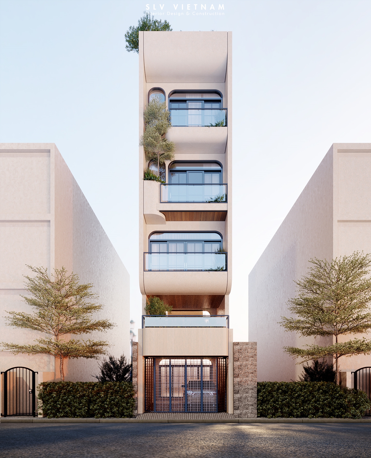 Kiến trúc nhà phố PN House - SLV Vietnam (1)