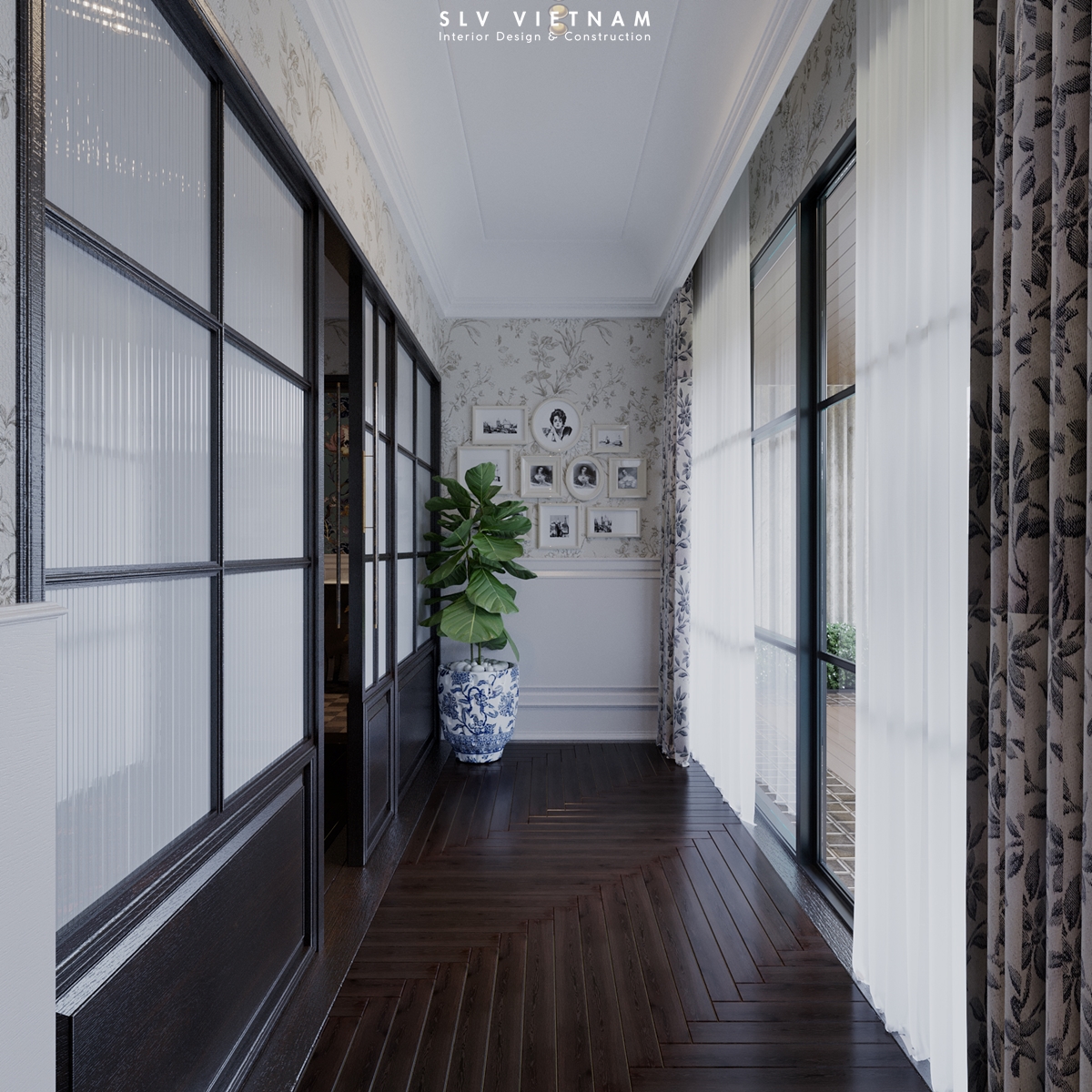 Phòng ngủ dự án Chinoiseries Apartment - SLV Vietnam (1)