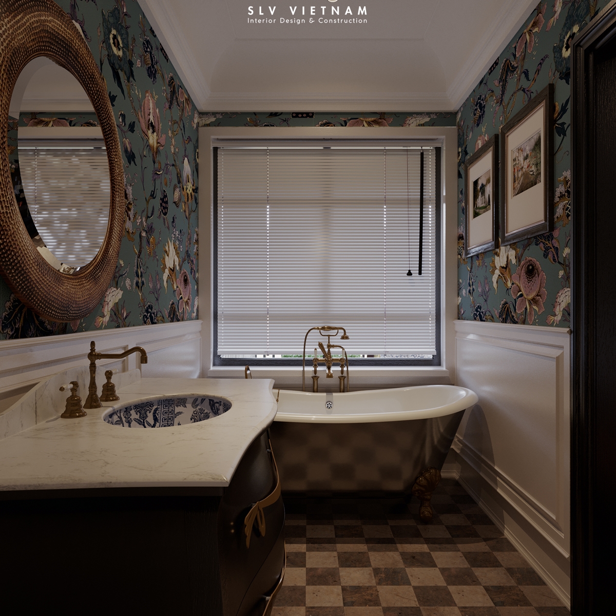 Phòng ngủ dự án Chinoiseries Apartment - SLV Vietnam (6)