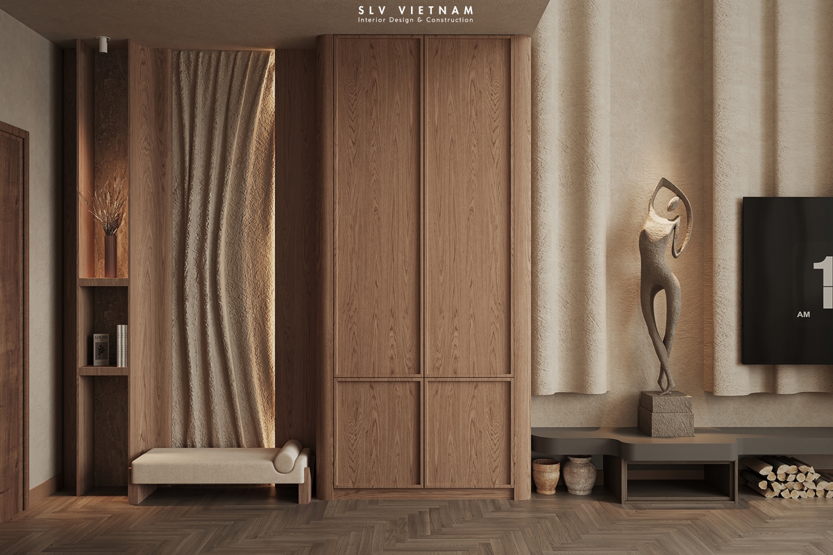 Không gian khách bếp dự án Duplex Wabi Sabi - SLV Vietnam (6)