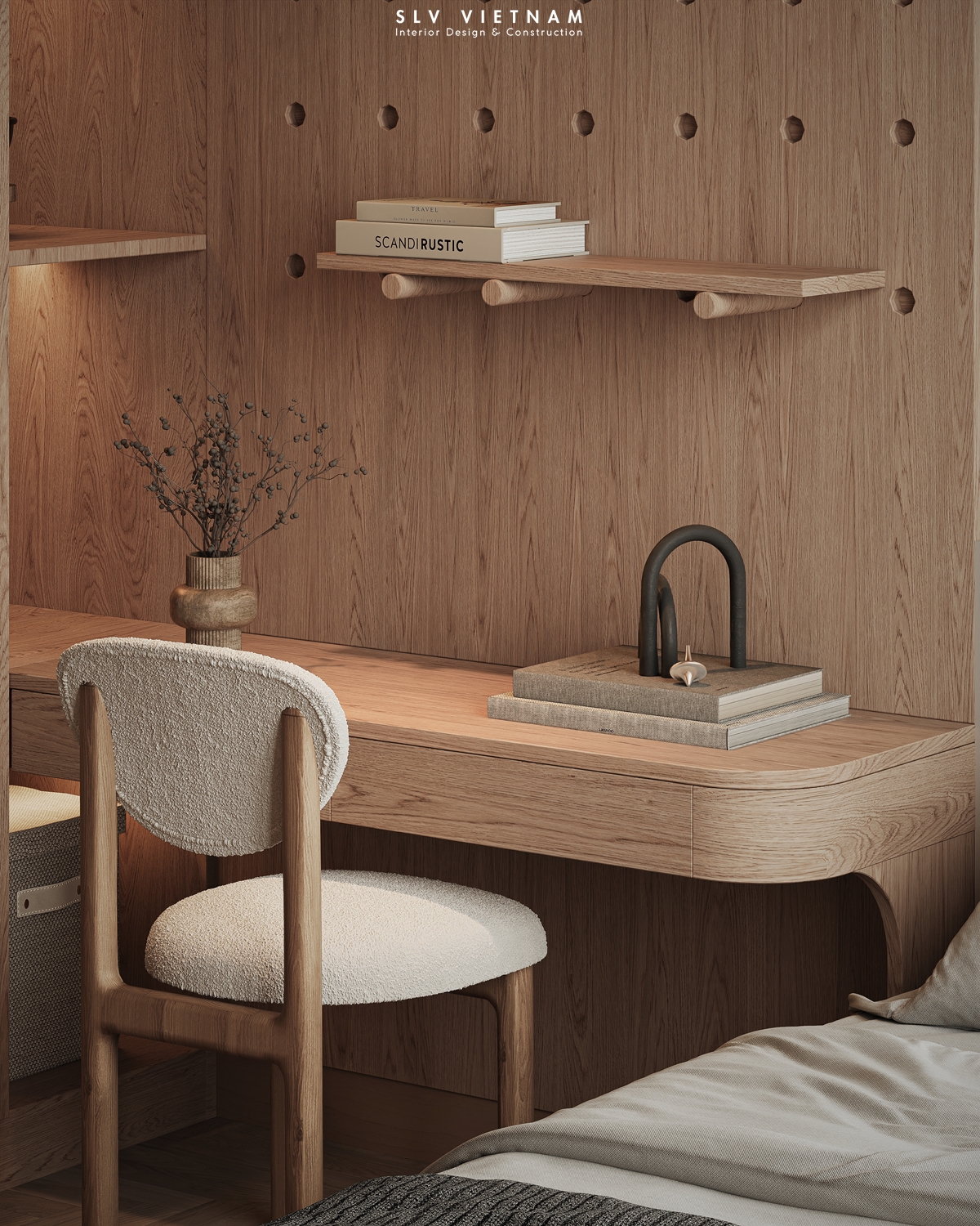 Phòng ngủ 2 dự án Duplex Wabi Sabi - SLV Vietnam (9)