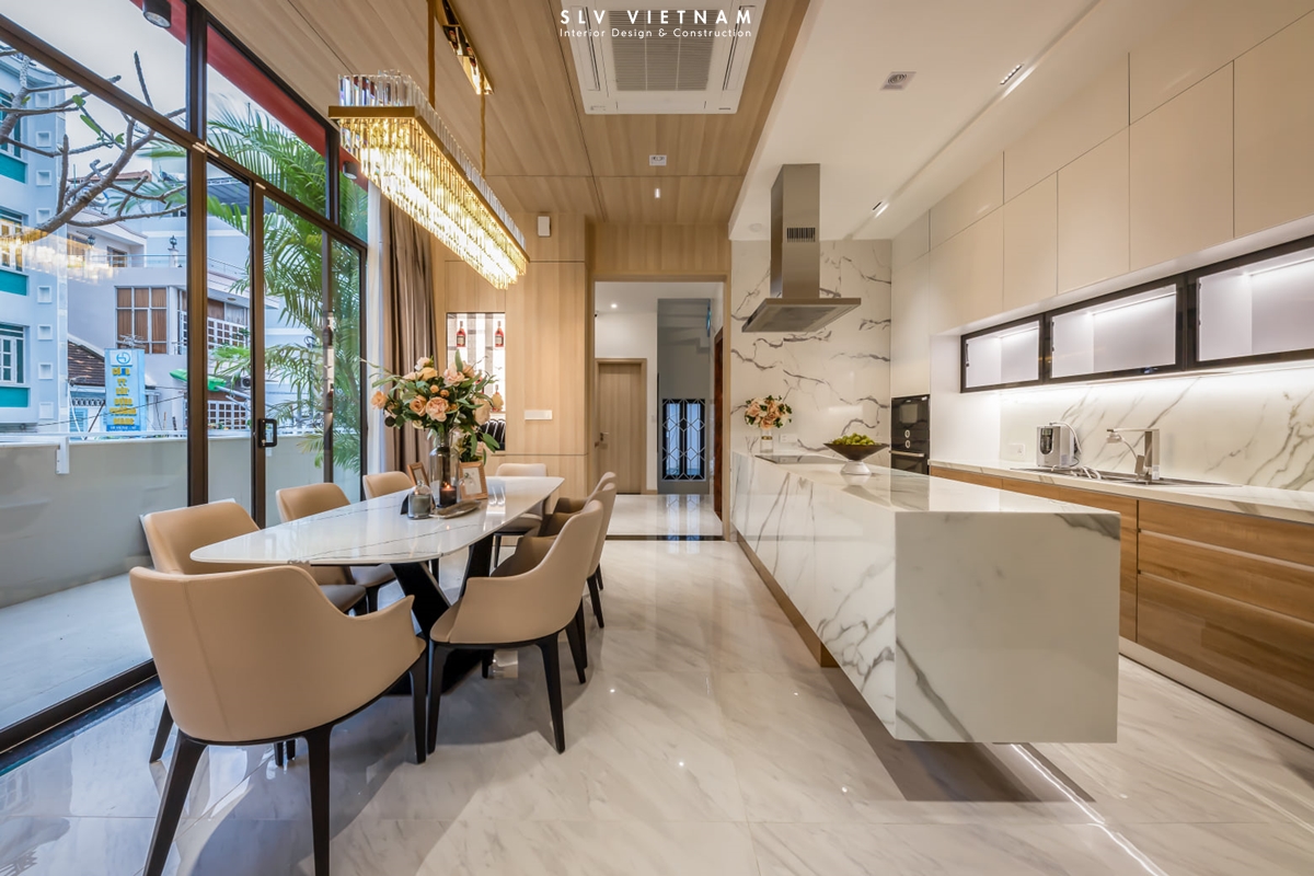 Phòng bếp nhà phố Kim Vinh Home - SLV Vietnam (1)