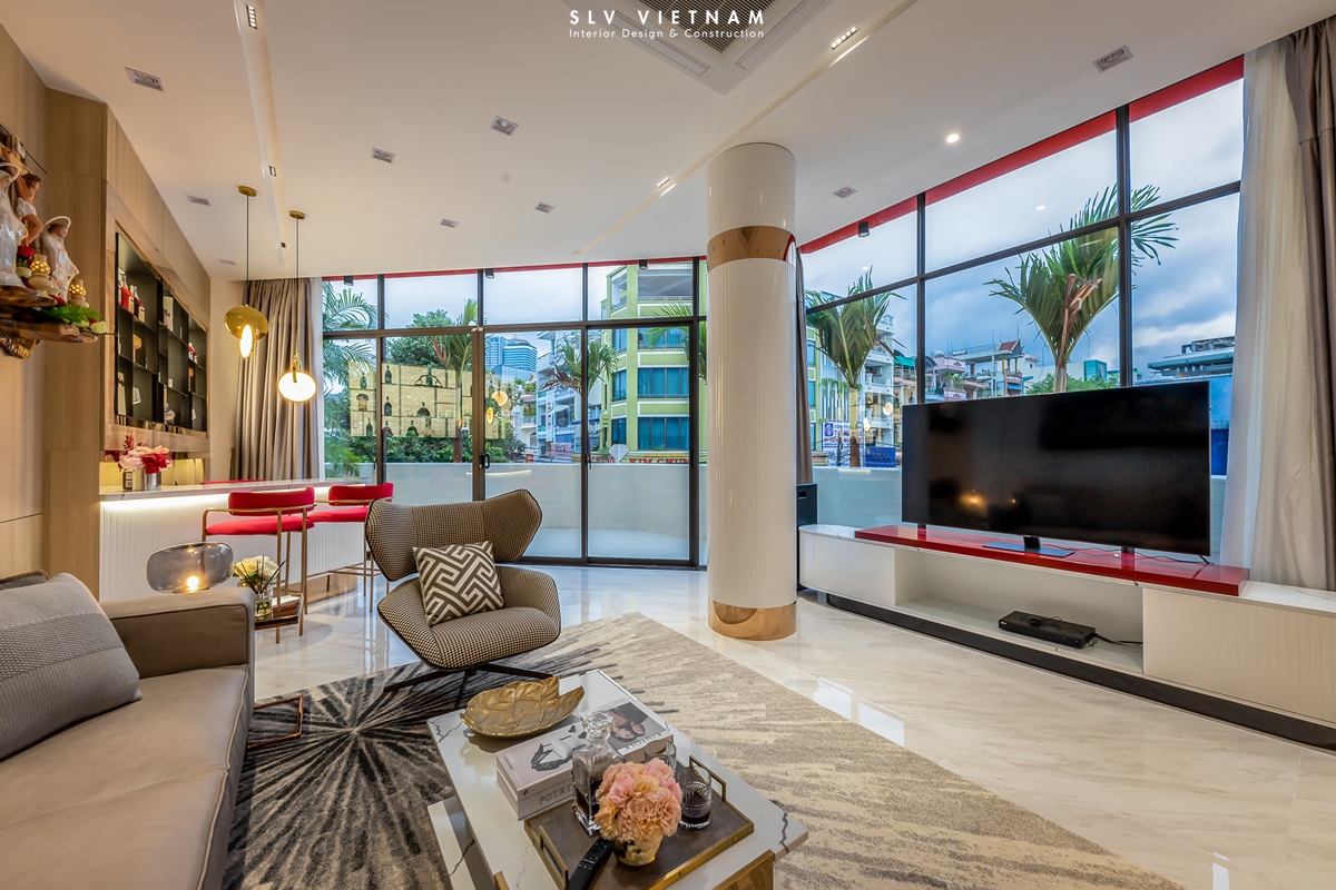 Phòng khách nhà phố Kim Vinh Home - SLV Vietnam (2)