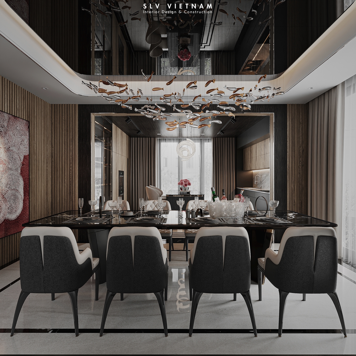 Thiết kế nội thất Kitchen Luxury - SLV Vietnam (1)