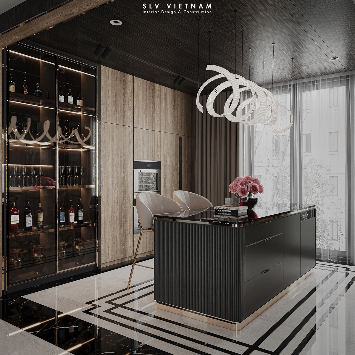 Thiết kế nội thất Kitchen Luxury - SLV Vietnam (3)