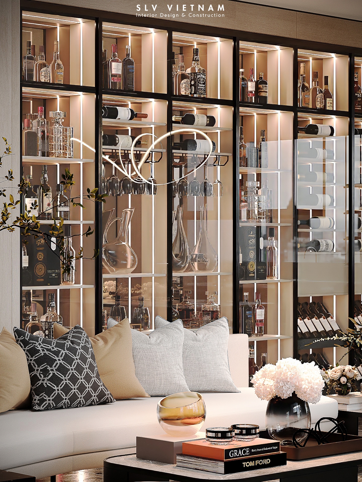 Phòng khách dự án La Cosmo - SLV Vietnam (6)