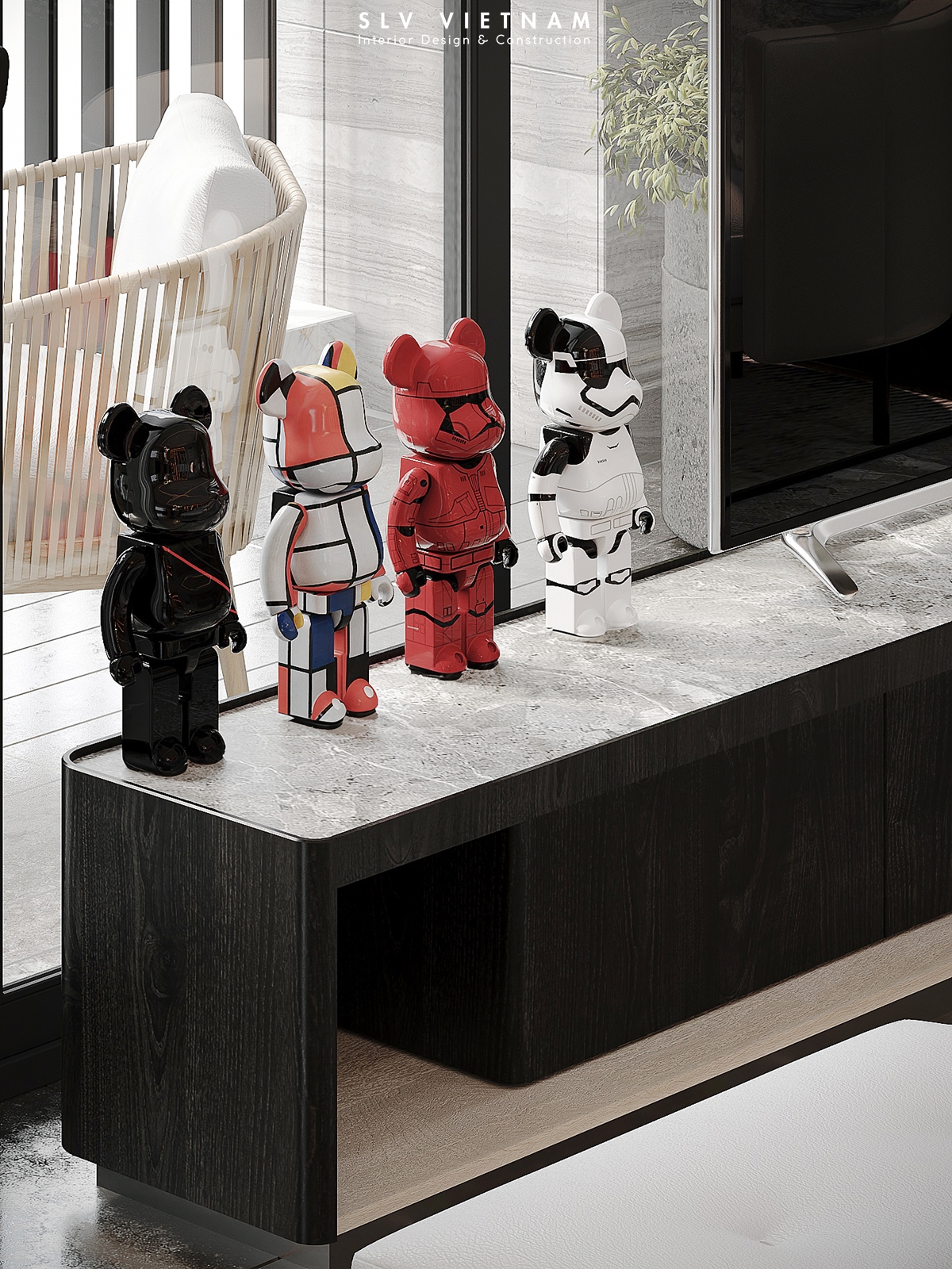 Phòng khách dự án La Cosmo - SLV Vietnam (7)