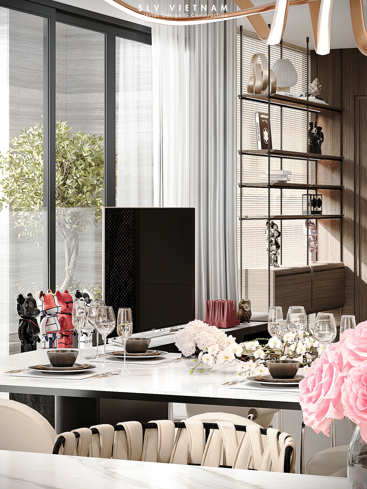 Phòng khách dự án La Cosmo - SLV Vietnam (9)