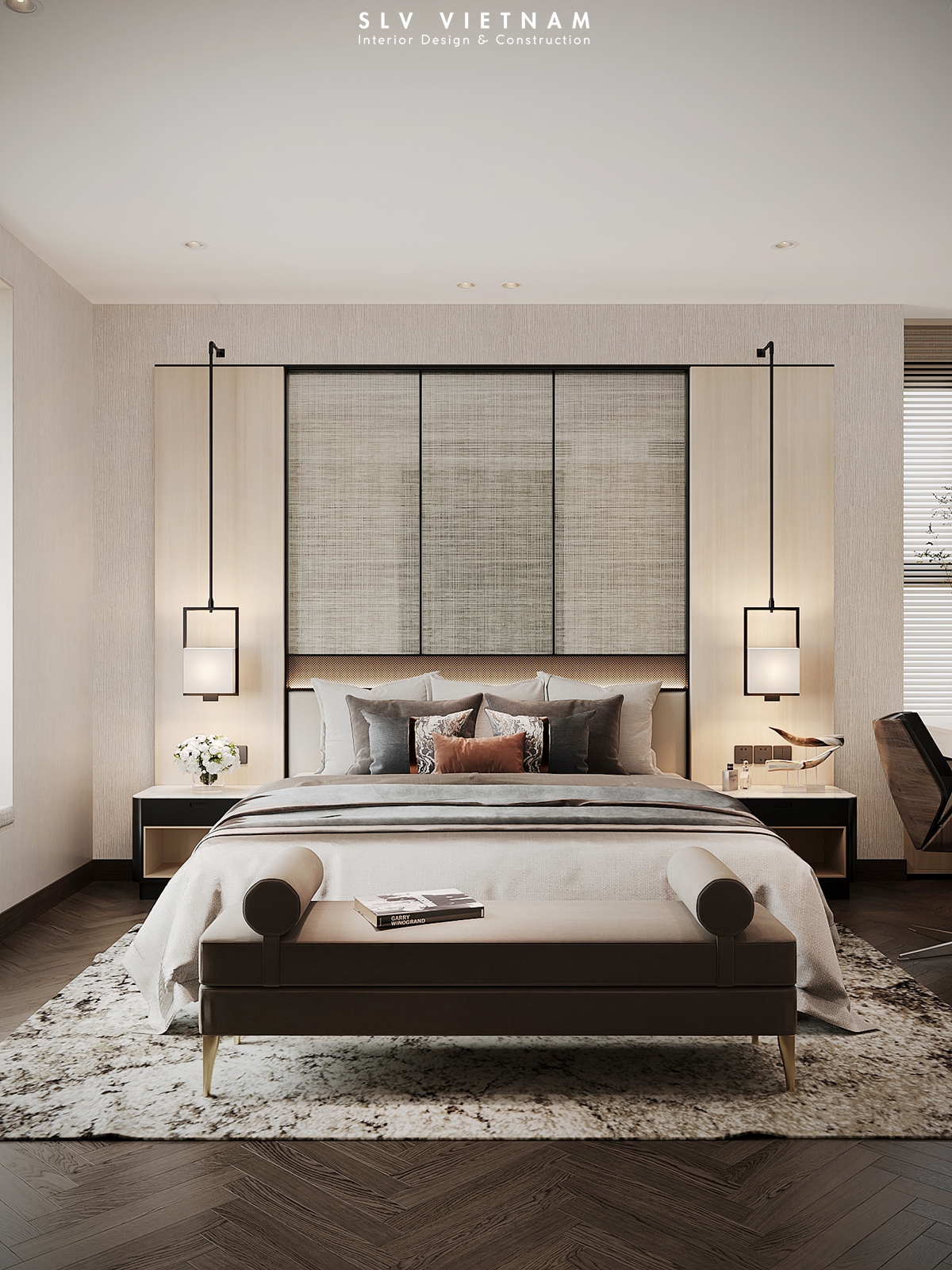 Phòng ngủ 1 dự án La Cosmo - SLV Vietnam (1)