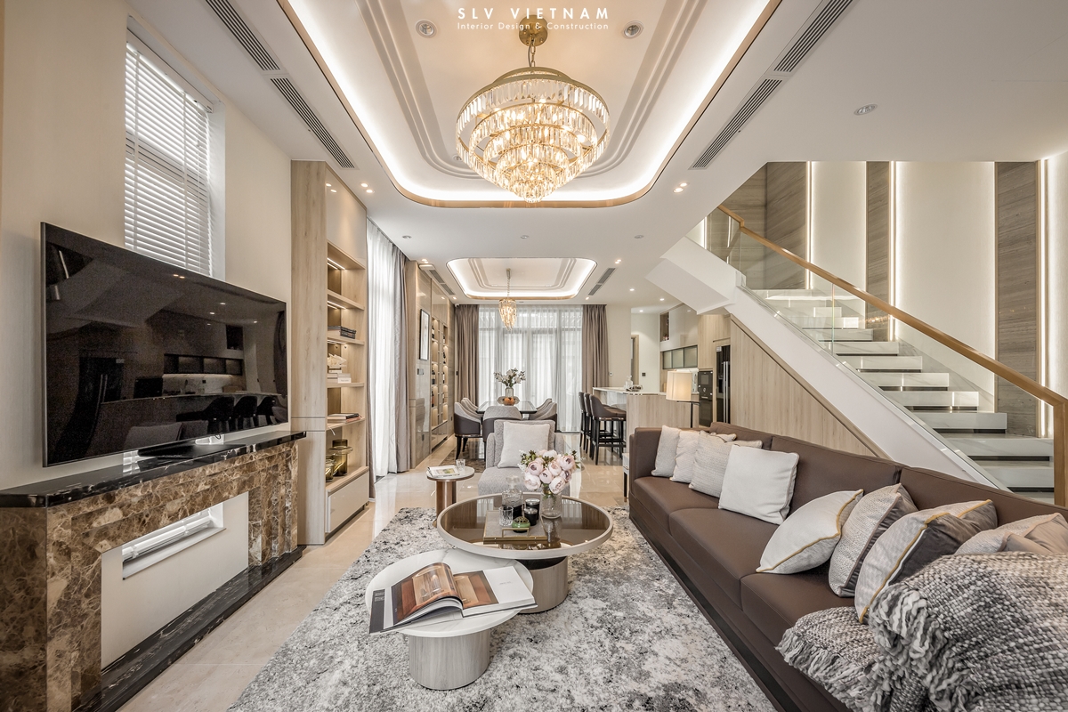 Phòng khách dự án Lavila Luxury - SLV Vietnam (3)
