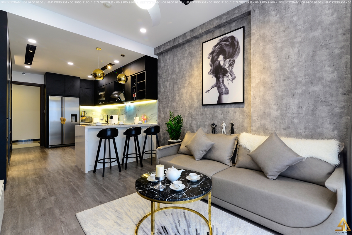 Không gian khách bếp dự án Ms Thảo House - SLV Vietnam 4