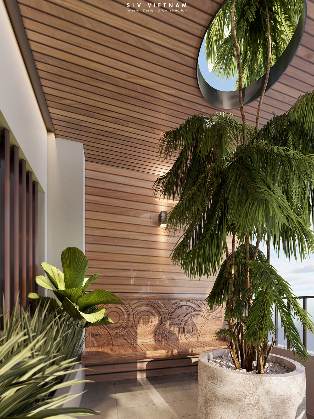 Ban công nhà phố Nha Trang House - SLV Vietnam (1)