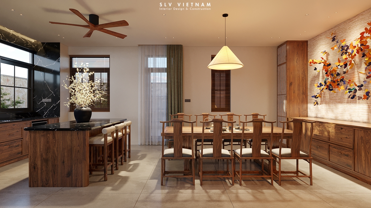 Phòng bếp nhà phố Nha Trang House - SLV Vietnam (3)