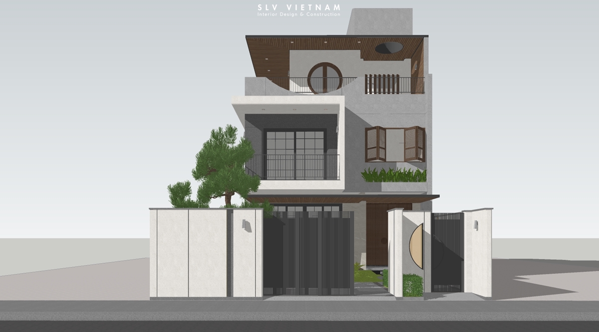 Kiến trúc nhà phố Nha Trang House - SLV Vietnam (1)