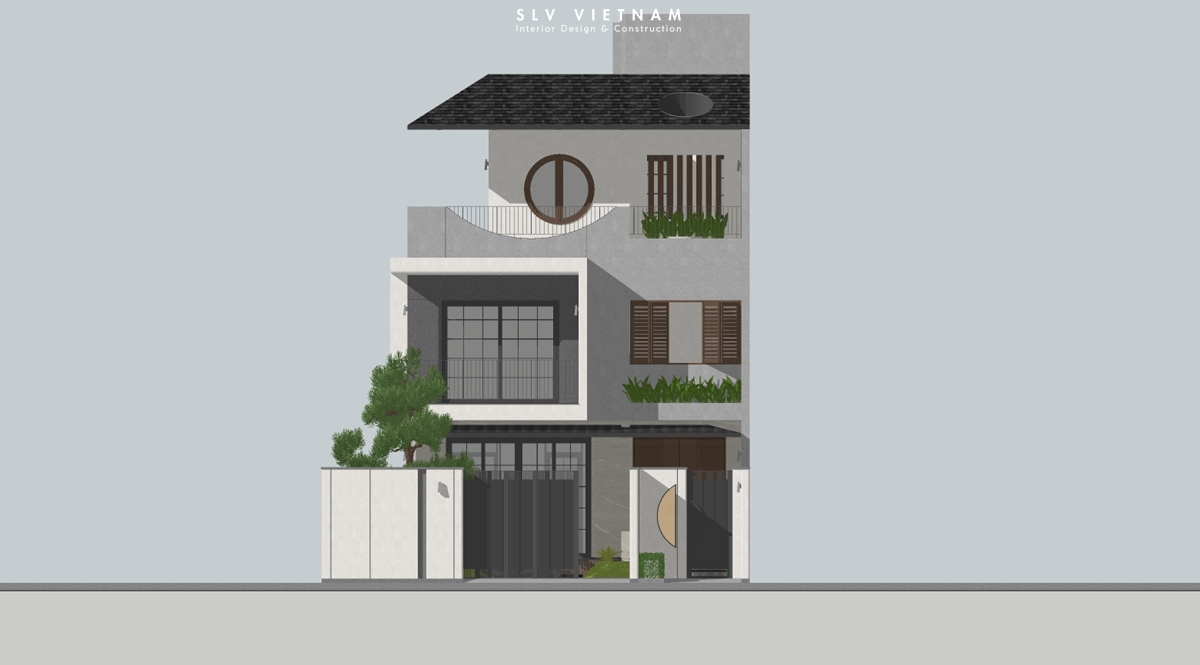 Kiến trúc nhà phố Nha Trang House - SLV Vietnam (11)