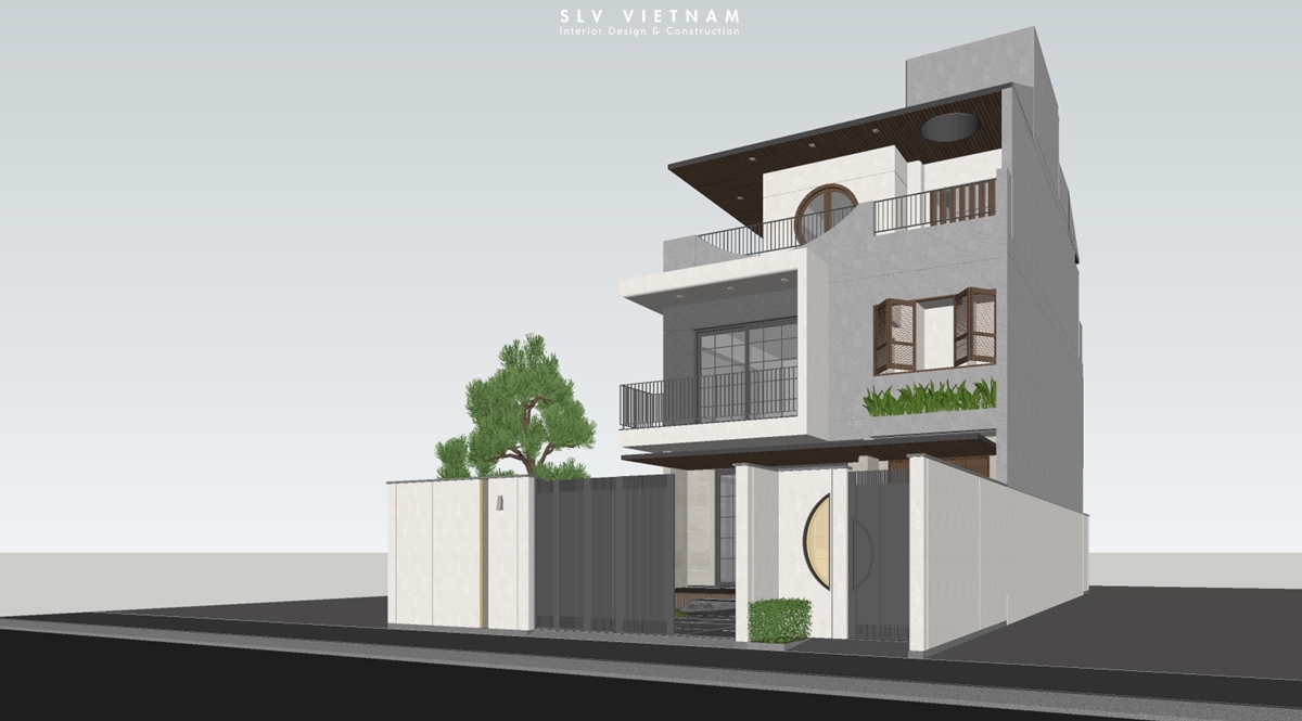 Kiến trúc nhà phố Nha Trang House - SLV Vietnam (3)