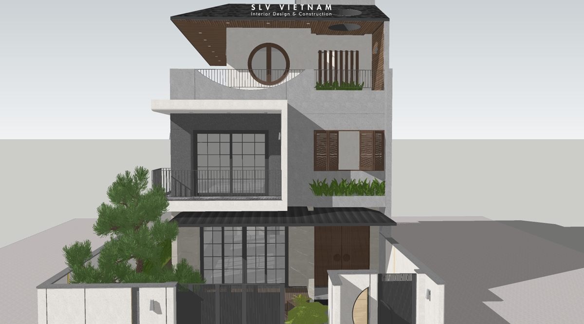Kiến trúc nhà phố Nha Trang House - SLV Vietnam (6)