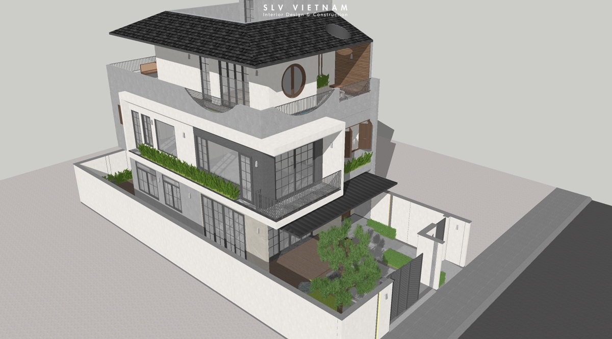 Kiến trúc nhà phố Nha Trang House - SLV Vietnam (8)