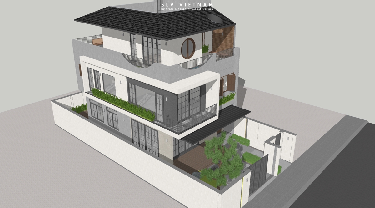 Kiến trúc nhà phố Nha Trang House - SLV Vietnam (9)