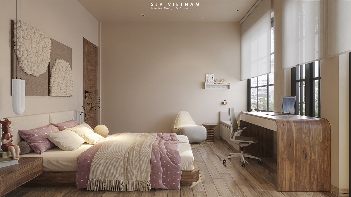 Phòng ngủ 2 nhà phố Nha Trang House - SLV Vietnam (2)