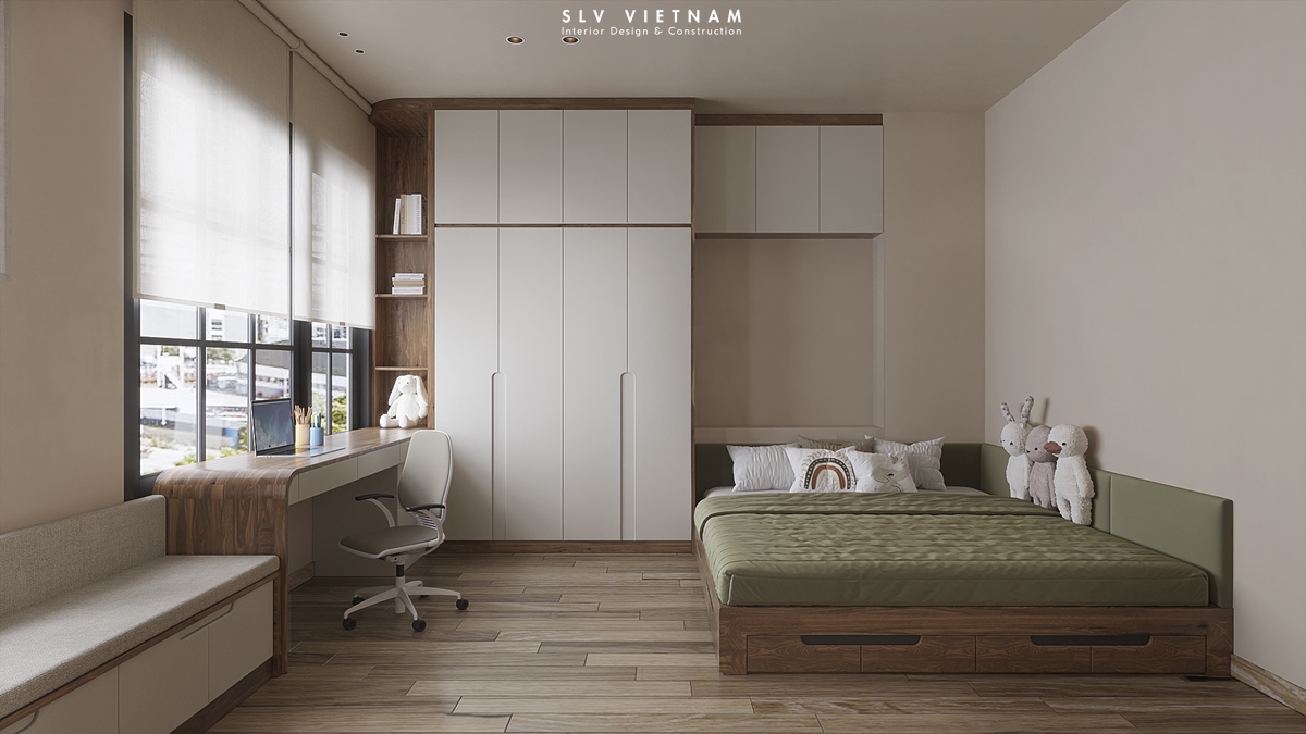 Phòng ngủ 3 nhà phố Nha Trang House - SLV Vietnam (1)