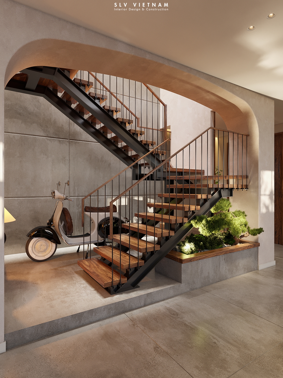 Phòng khách nhà phố Nha Trang House - SLV Vietnam (4)