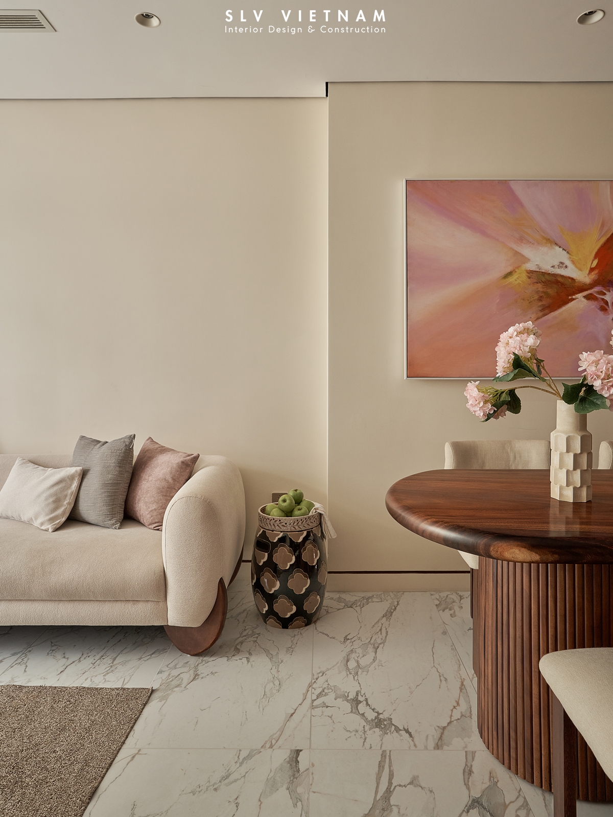 Phòng khách dự án Phan Ngu Home - SLV Vietnam (7)